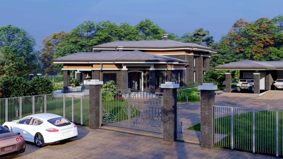 Проект загородного дома 500 м² в предгорье