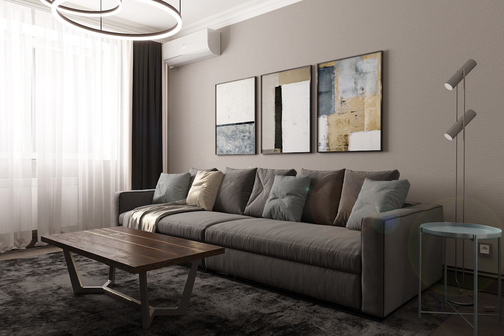 Современный интерьер с элементами лофта в г.Оренбург