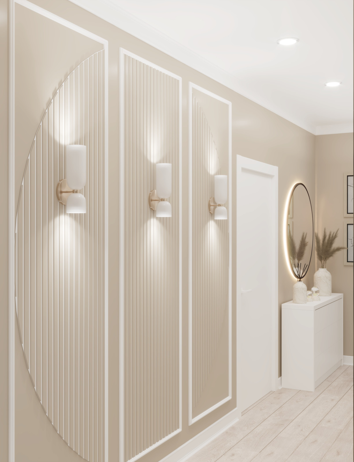 Двухкомнатная квартира в нейтральных тонах