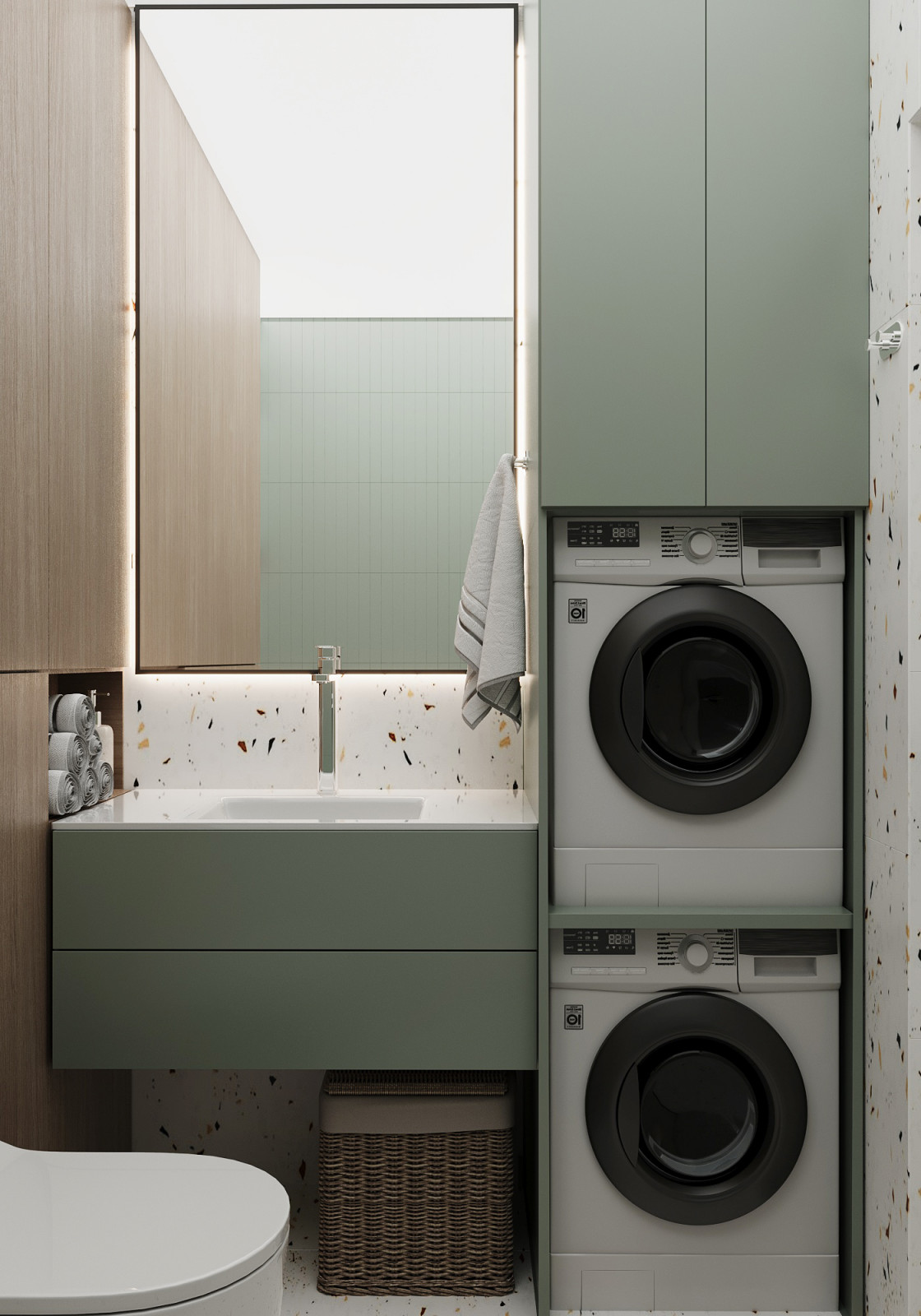 Дизайн-проект квартиры 73м² в ЖК Речной Порт