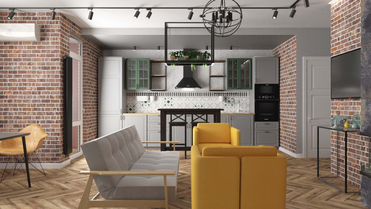 Трёхкомнатная квартира