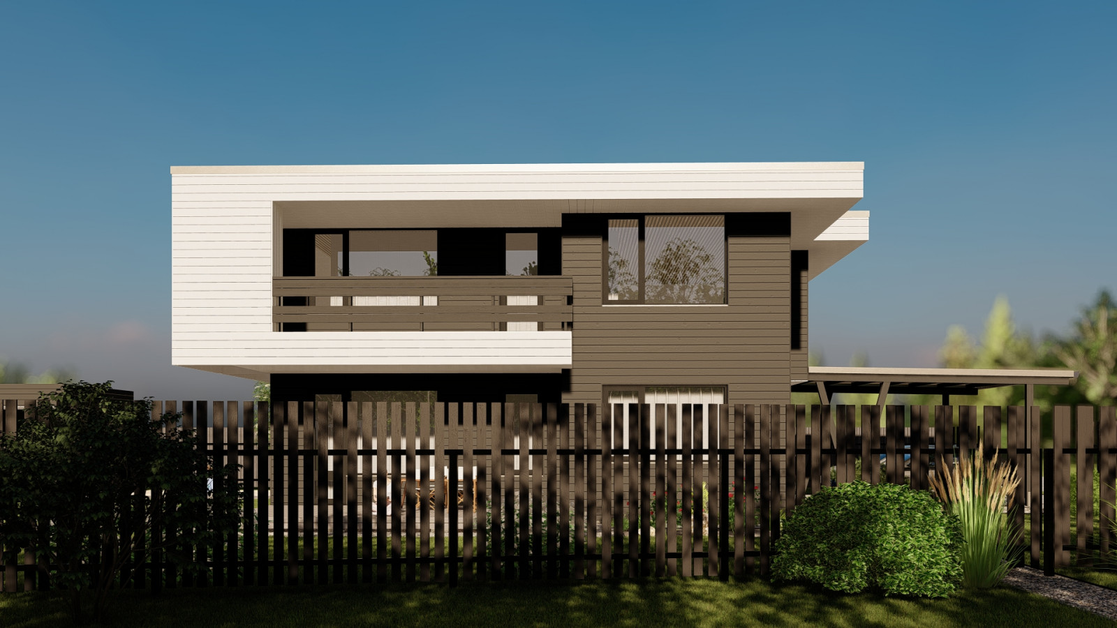 Каркасный дом в Зимней Горке