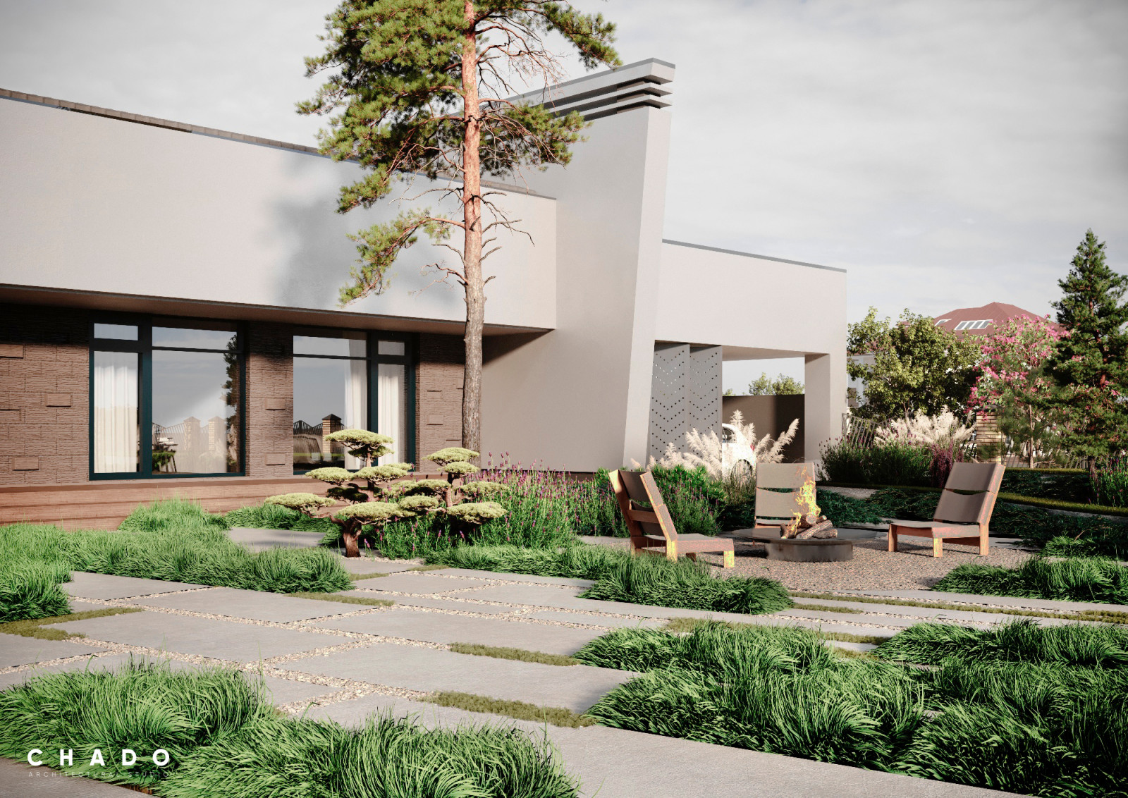 Визуализация ландшафт дизайна