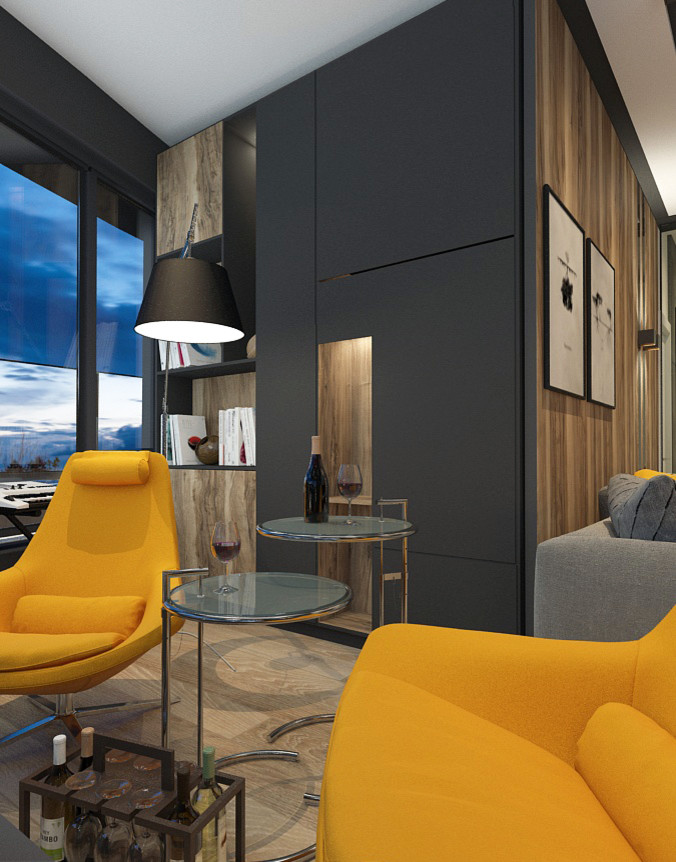 Дизайн интерьера пентхауса