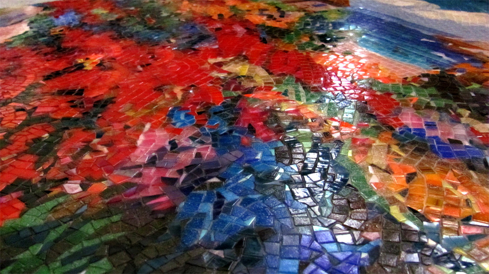 Littoral landscape picture for privat bathroom