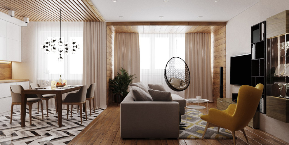 Дизайн проект в ЖК "120 Квартал" в экомини стиле