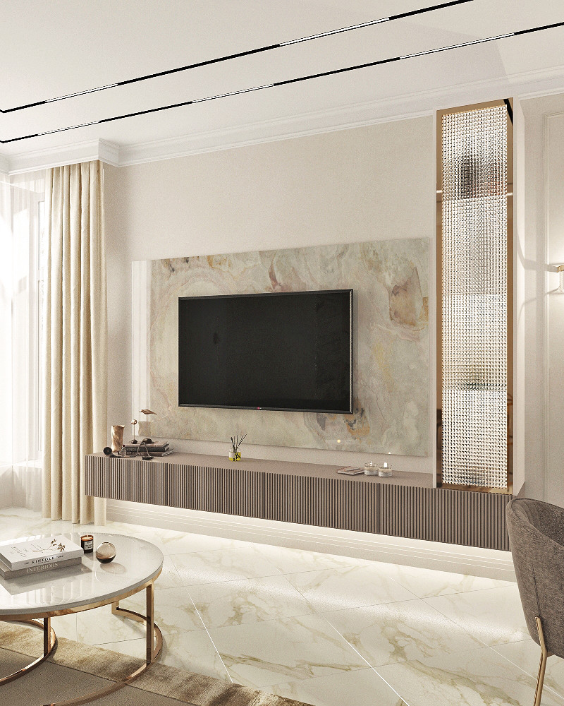 Двухэтажный дом в современной классике