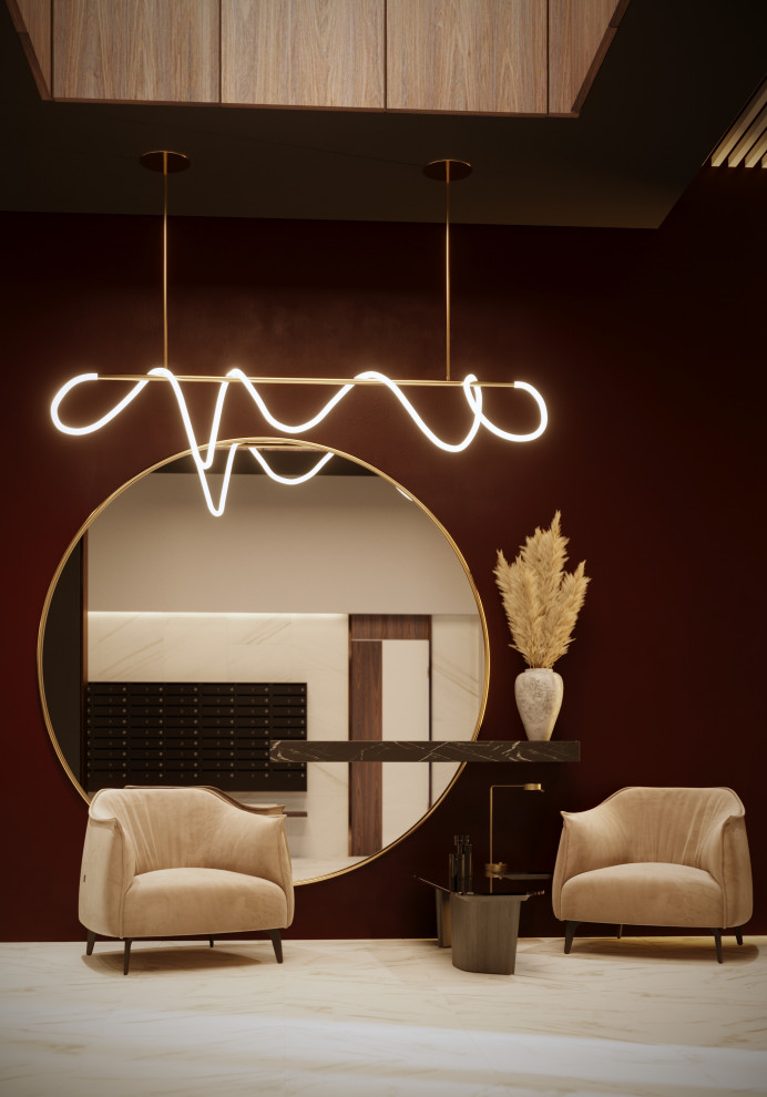 Дизайн интерьеров общественных пространств в ЖК «Новый город»