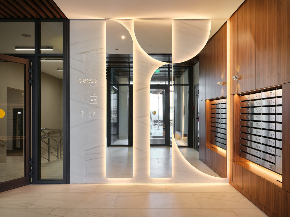 Интерьерная фотосъемка парадных ЖК «СОЮЗ PRIORITY» . Дизайн Spirit architect