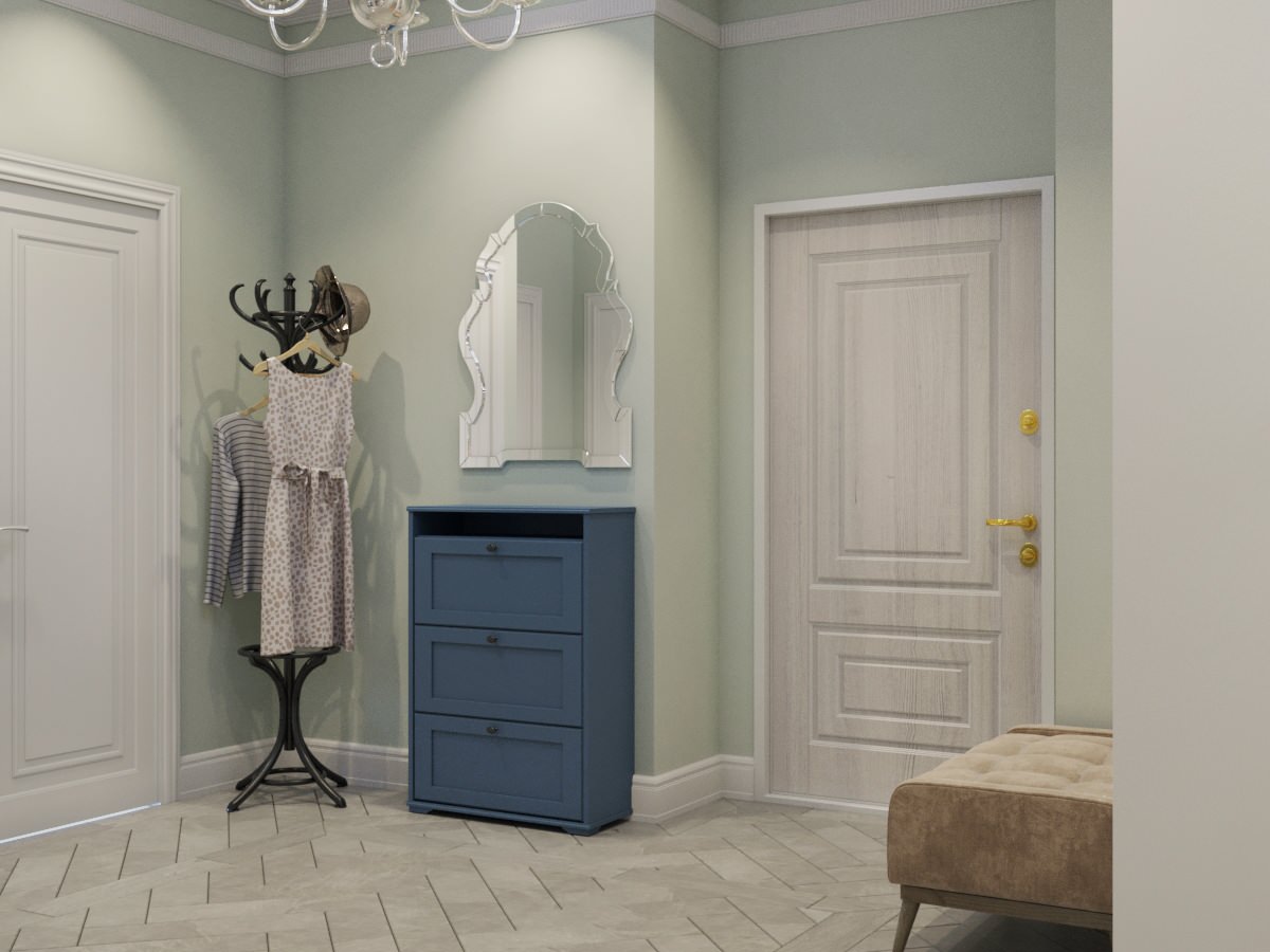 Легкий интерьер с элементами ар-деко