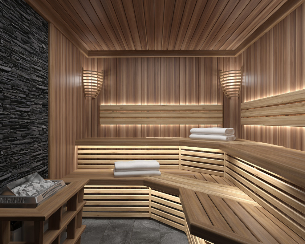 Обложка проекта: Финская сауна в СПА комплексе