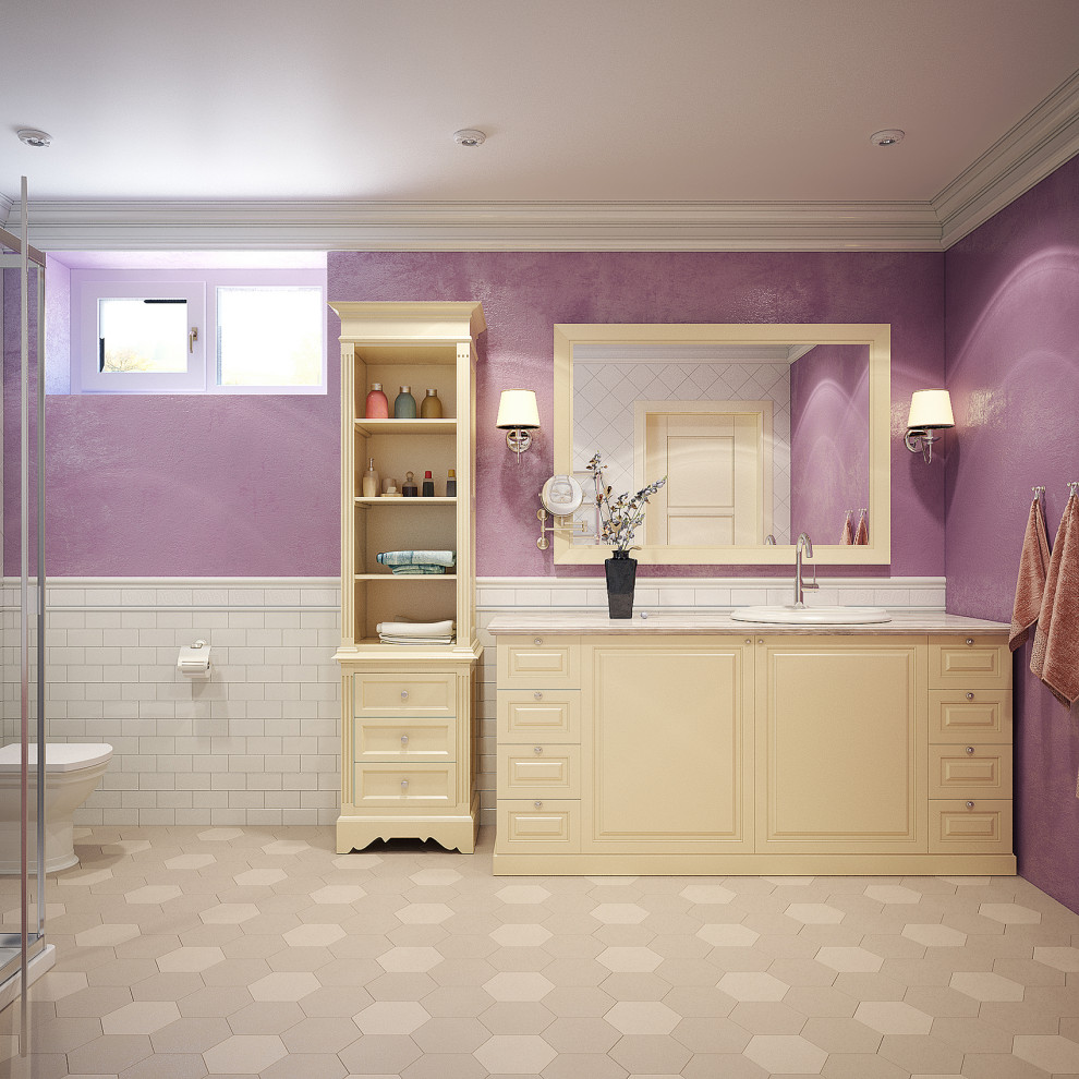 Обложка проекта: Ванная комната в стиле прованс в загородном доме