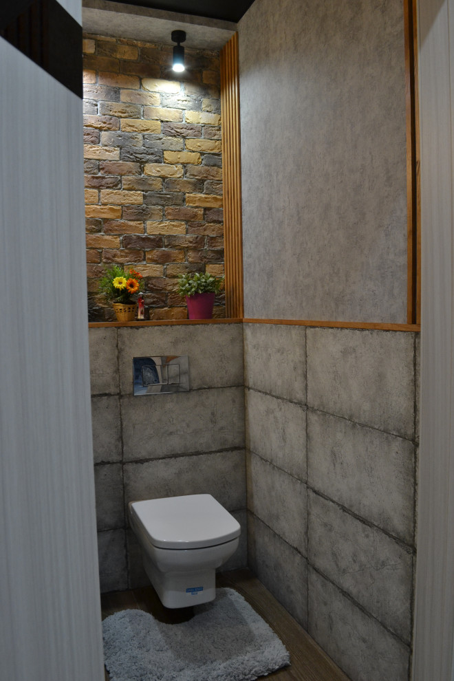 Санузел в стиле ЛОФТ