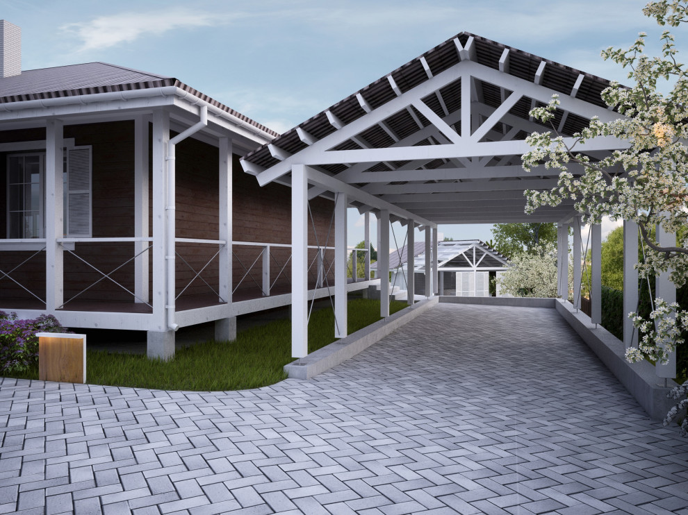 Ландшафтная архитектура участка частного дома в Красноярске