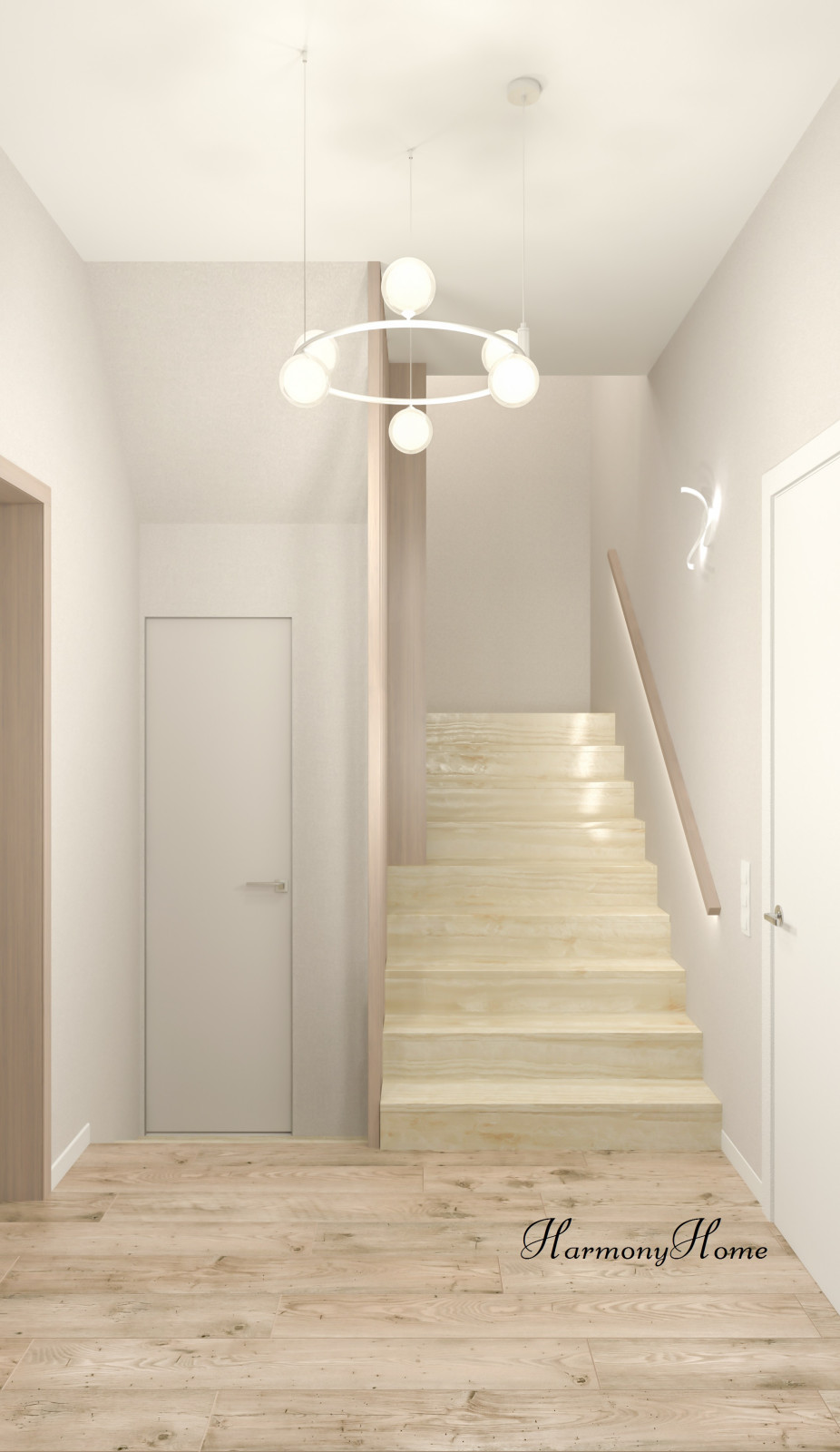 Обложка проекта: Лестница в частном доме