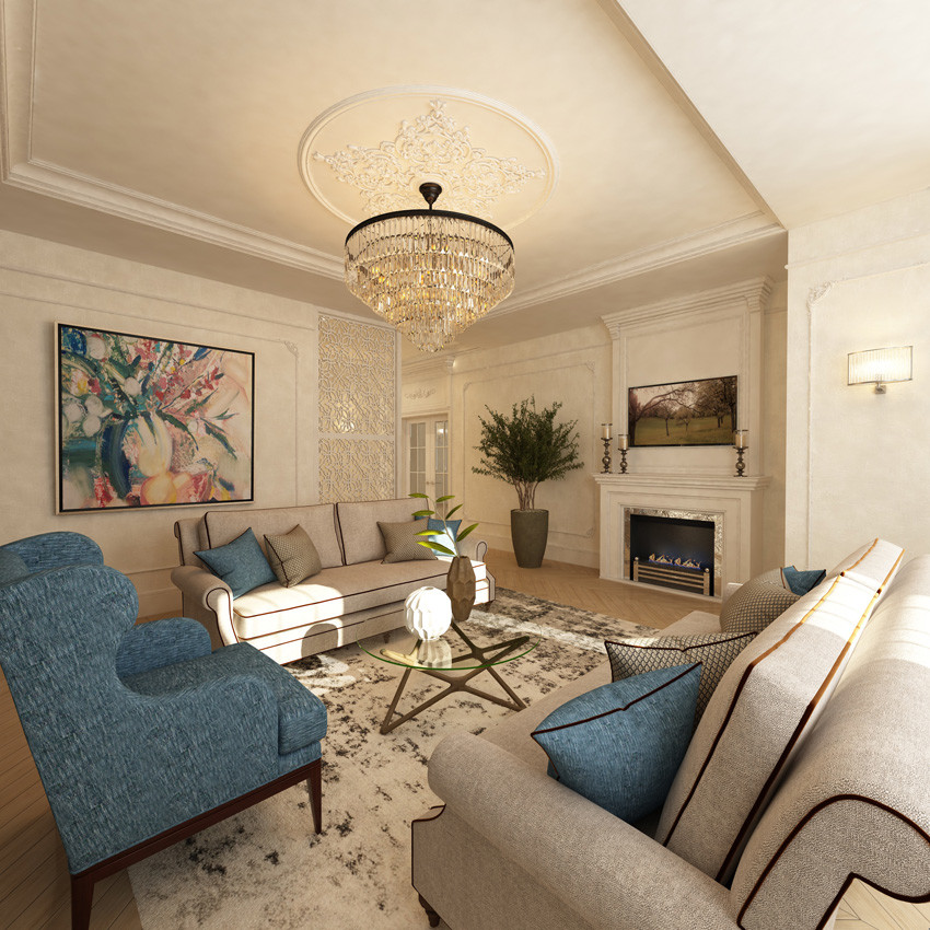 Обложка проекта: Дом в стиле "Американская классика"