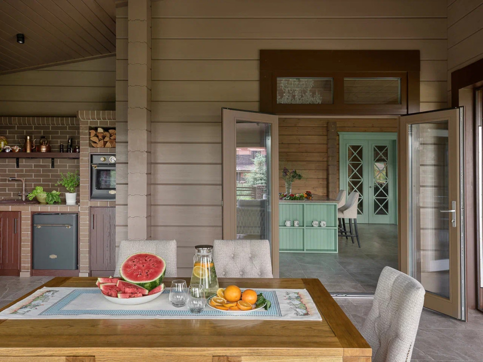 Обложка проекта: Дом из клееного бруса в стиле шале