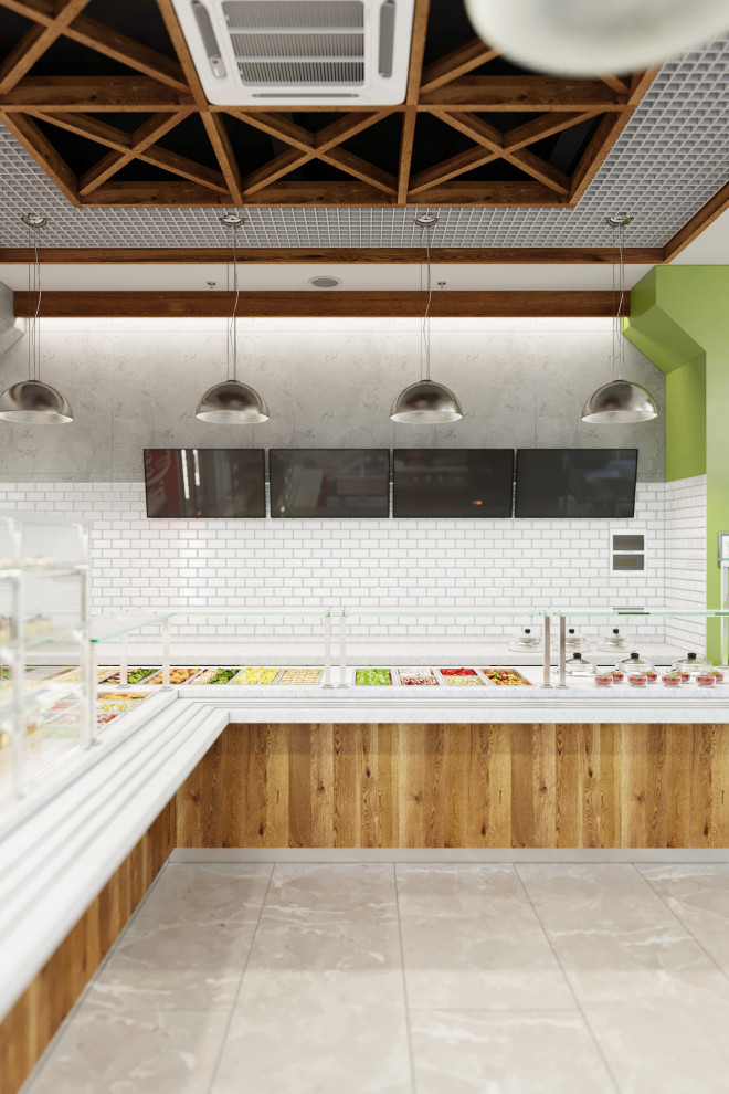 Яркое кафе быстрого питания