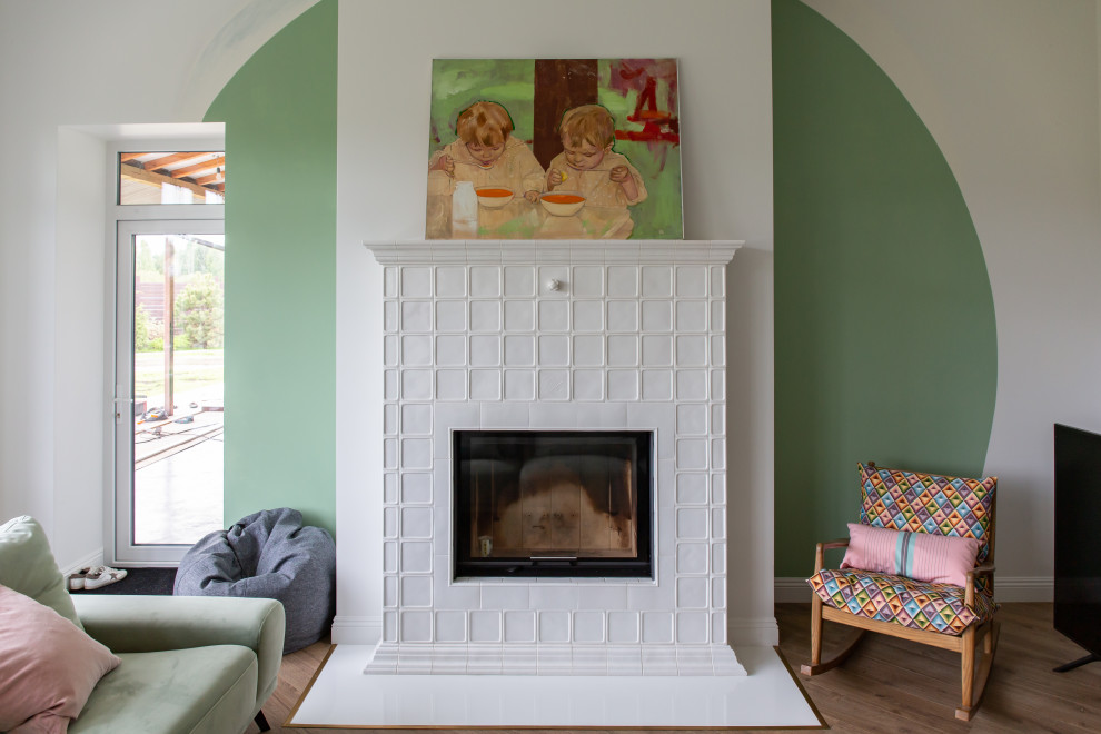 Каминный керамический портал.