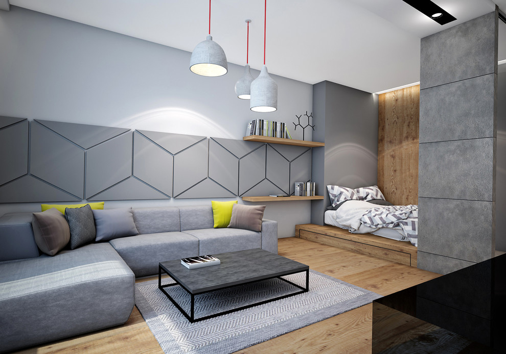 Интерьер однокомнатной квартиры в современном стиле