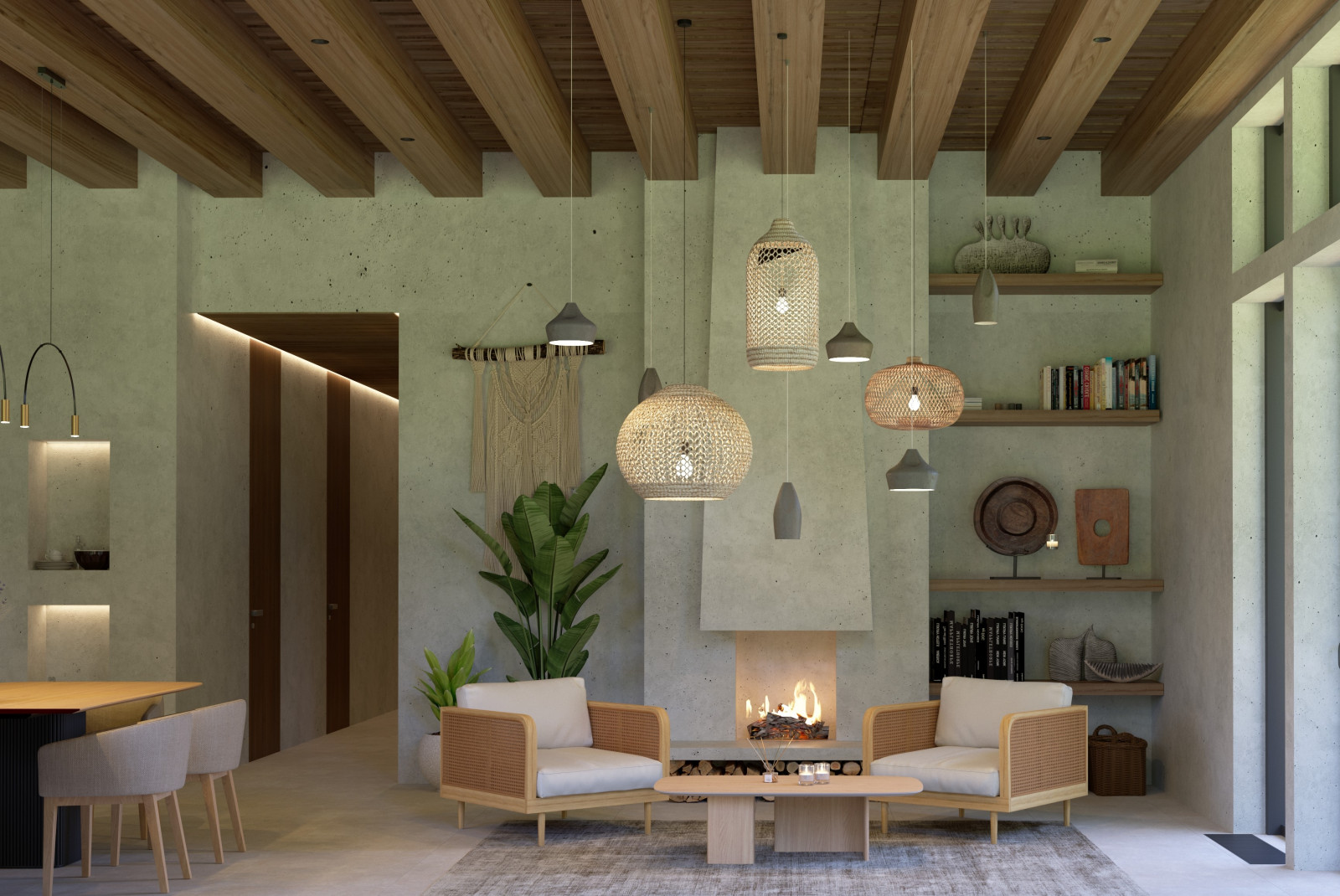 Обложка проекта: Кухня-гостиная в загородном доме