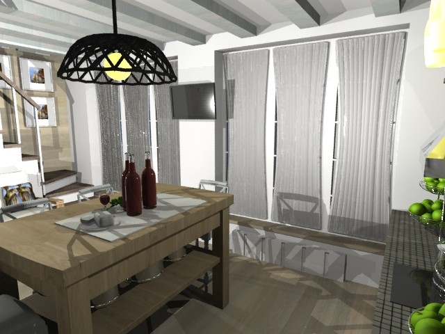 гостиное пространство в бане 6/6м