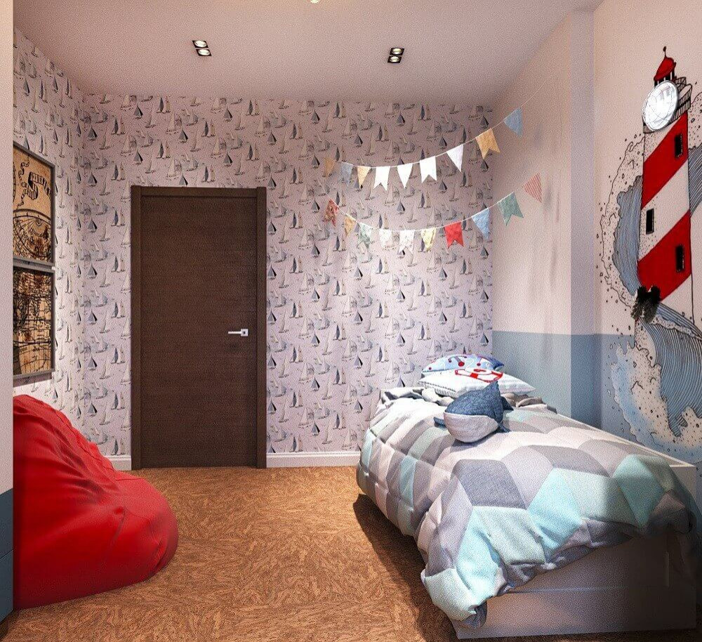 Детская в морском стиле