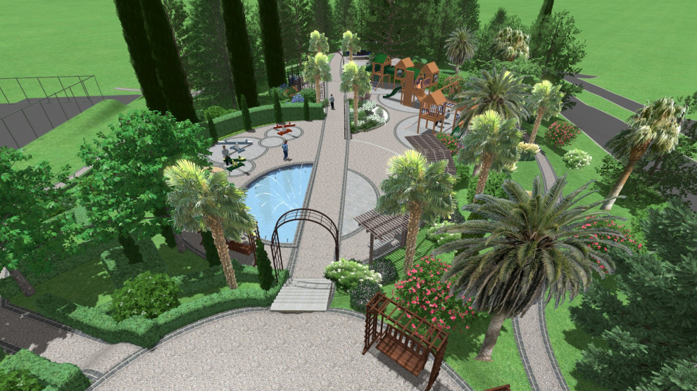 Детская площадка для санатория.