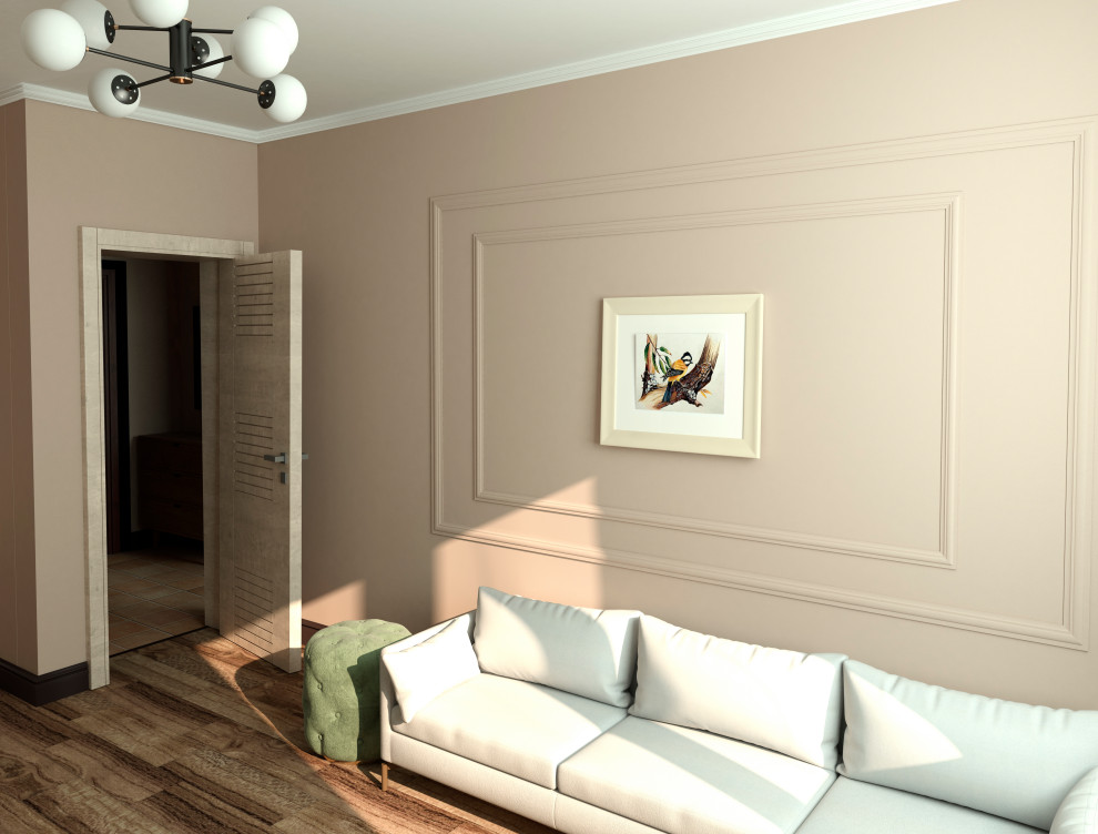 Однокомнатная квартира 34 кв.м. в трёх стилистических решениях.