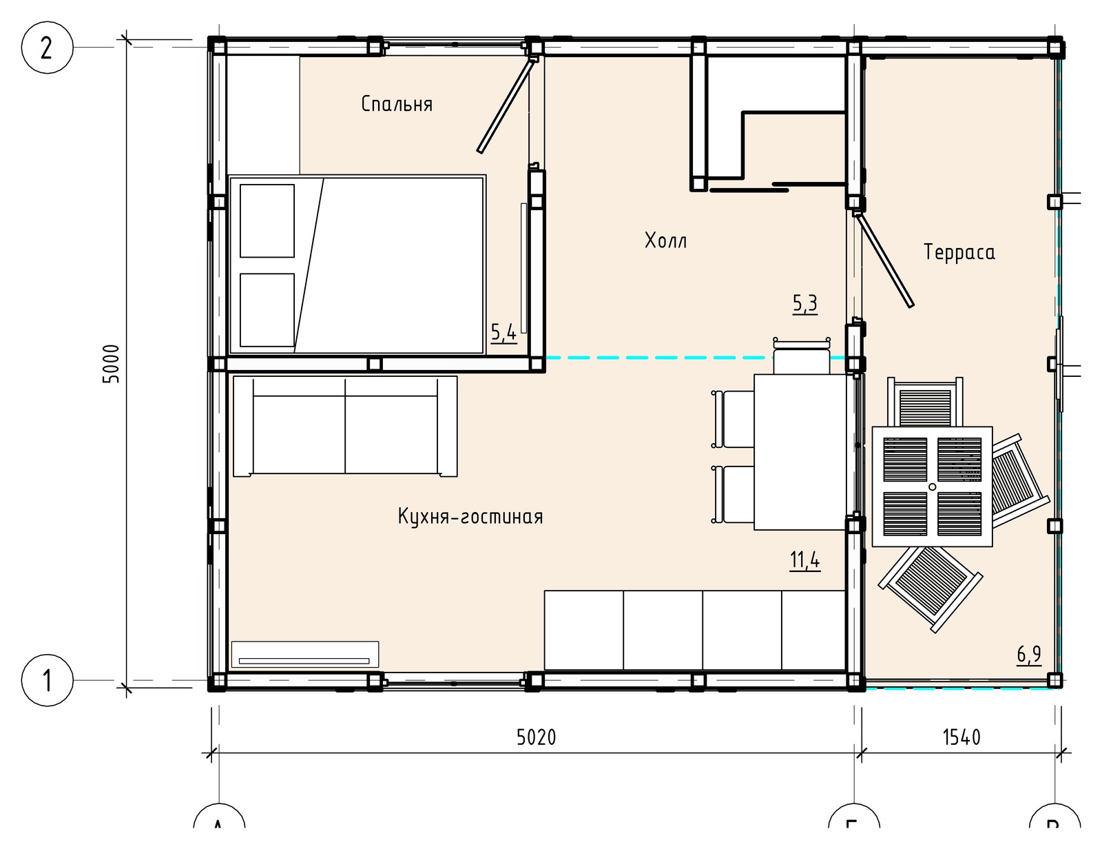 Обложка проекта: Дачный домик №3