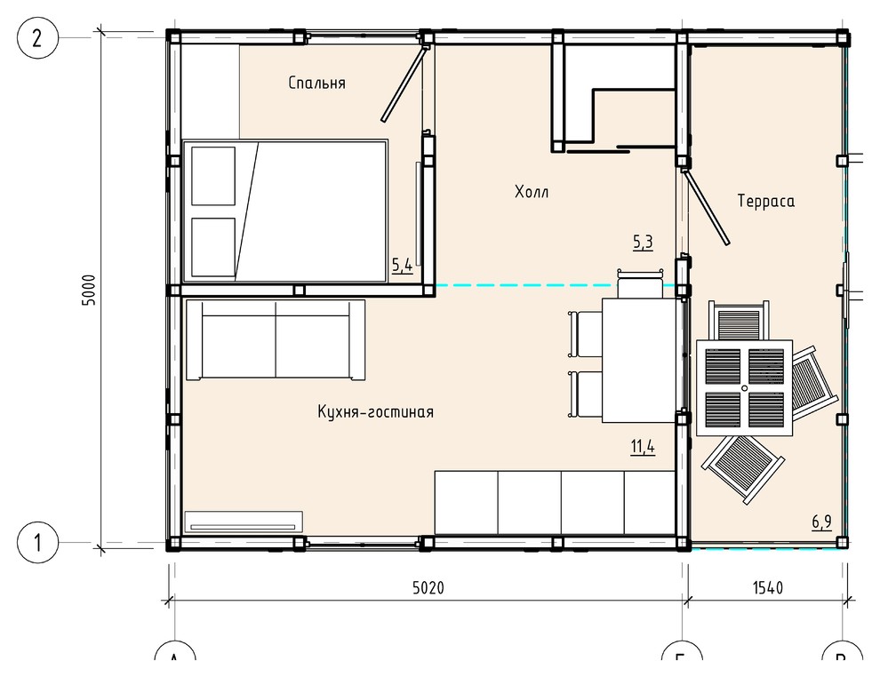 Обложка проекта: Дачный домик №3