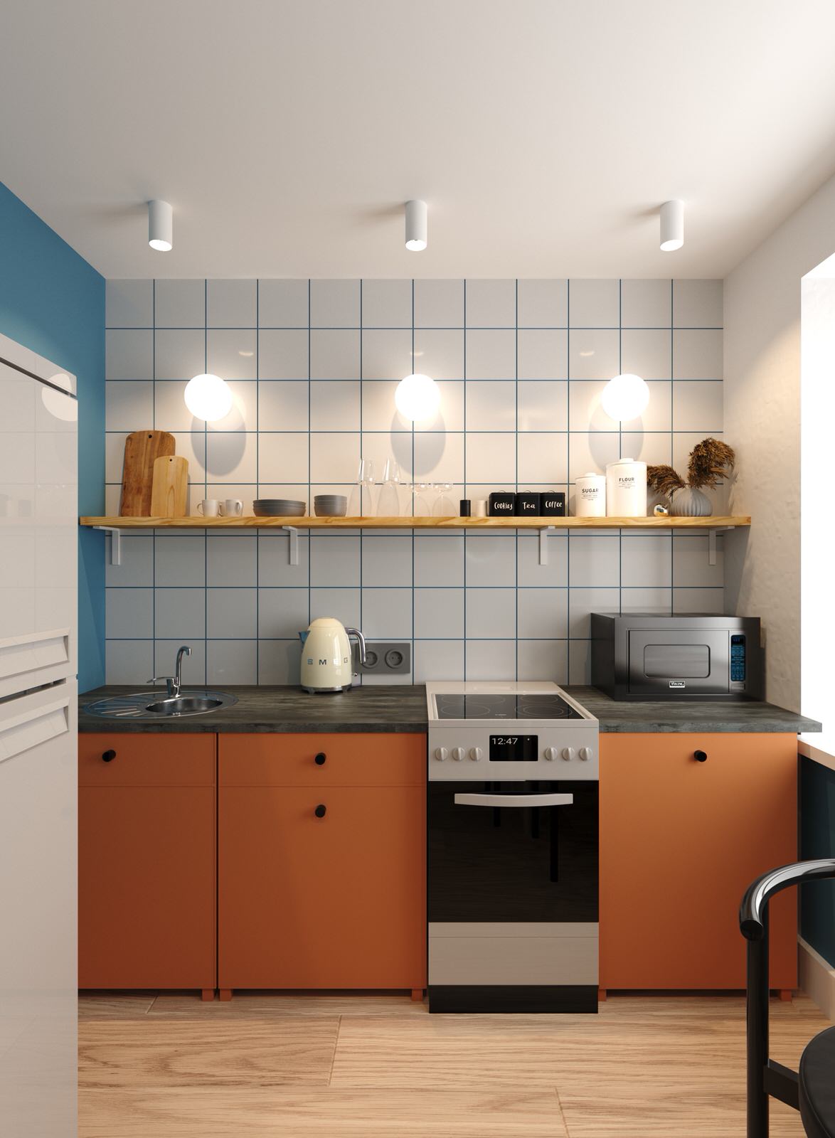 Обложка проекта: Кухня 6 кв.м.