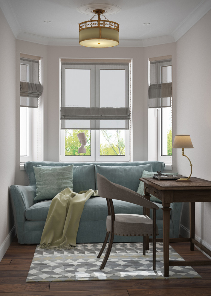 "Игра в классики" интерьер загородного дома. Кабинет.