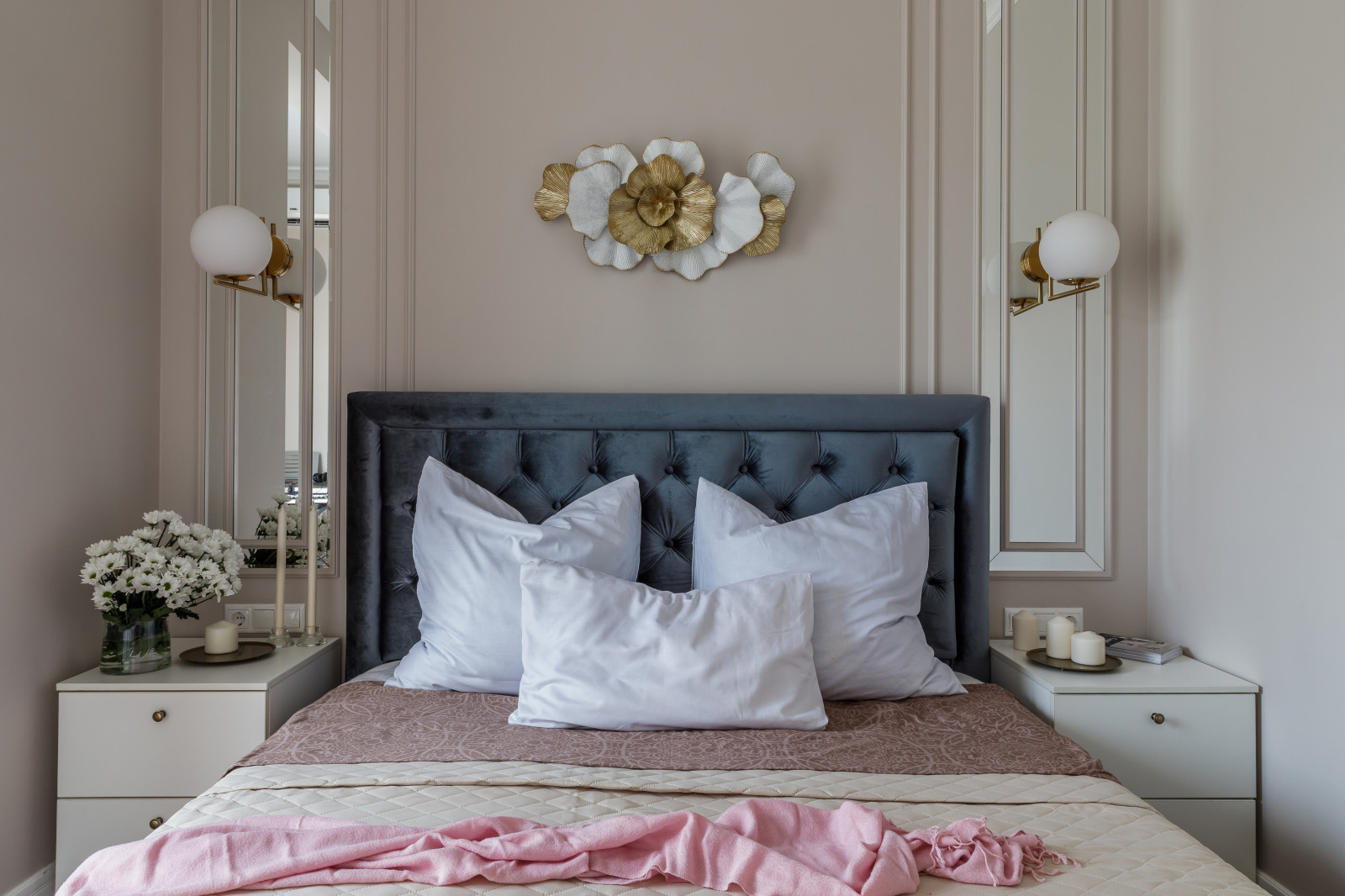 Квартира с синими акцентами