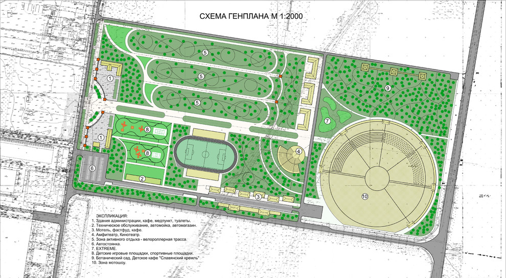 Обложка проекта: парк мотоциклистов