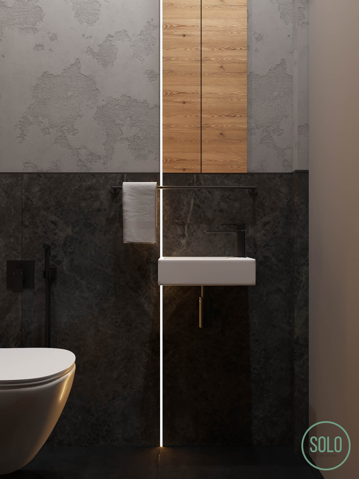 Лофт со спальней на втором уровне