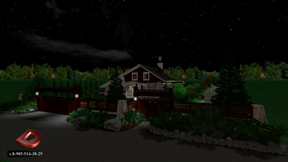 Проект ландшафтного дизайна участка 20 соток,