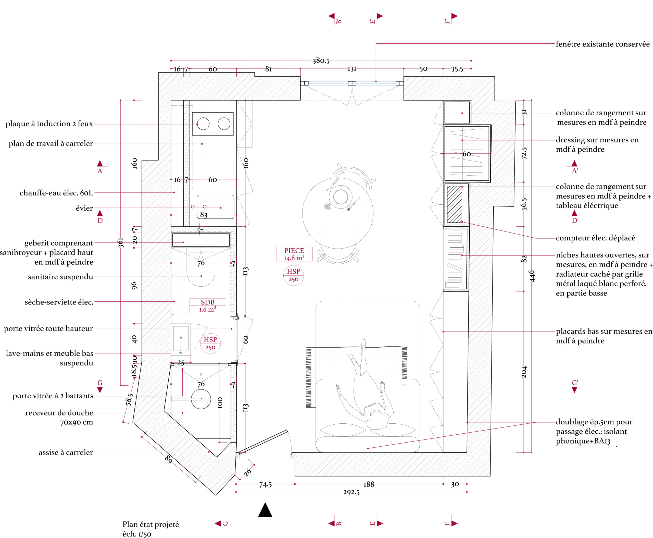 До и после: 16 кв.м — парижская студия с эффектной кухней