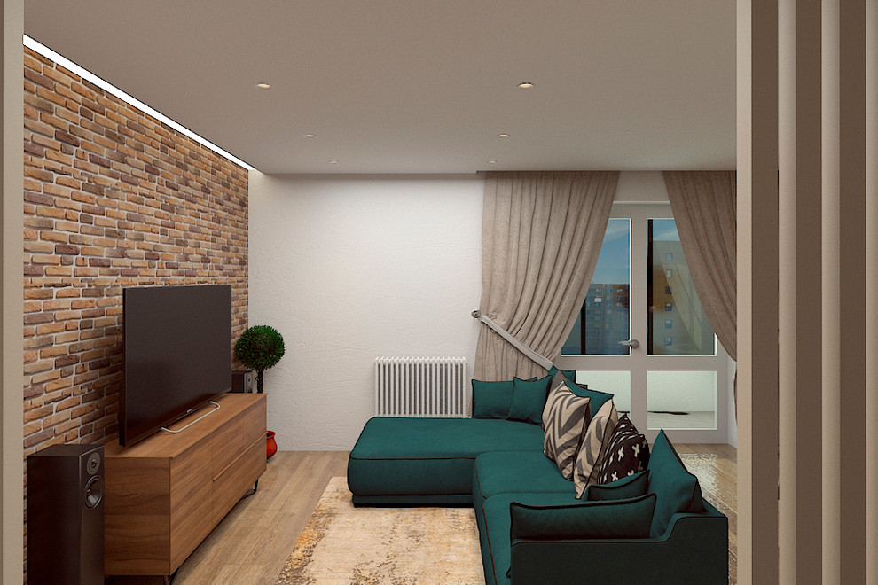 Обложка проекта: Стильный интерьер для молодого мужчины в ЖК "Новин"