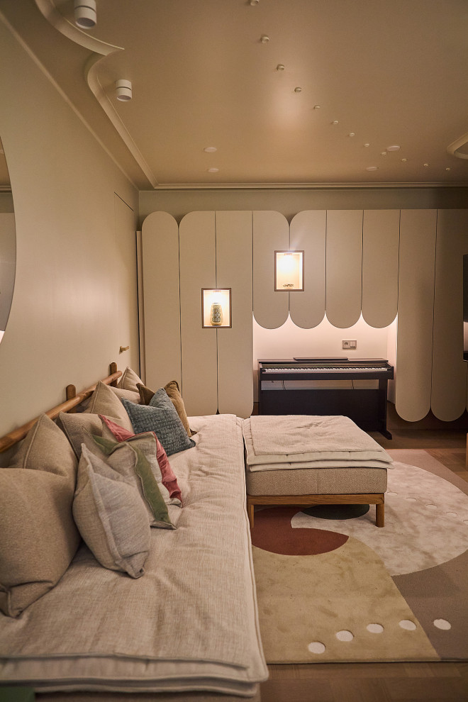 Кухня-столовая с завитком гюль