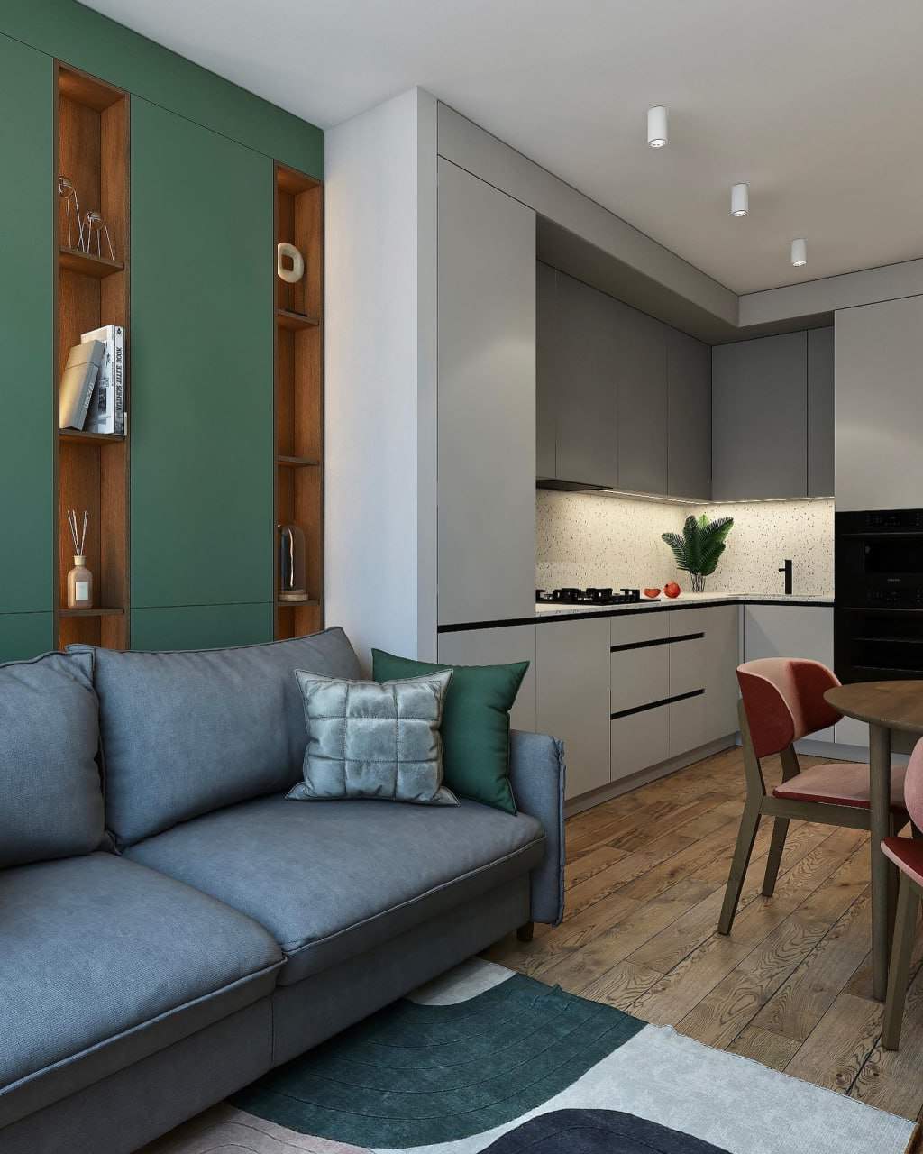 Дизайн-проект квартиры  44 м²