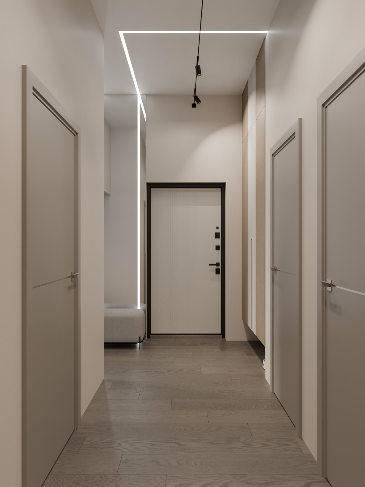 Светлая квартира для семьи из двух человек