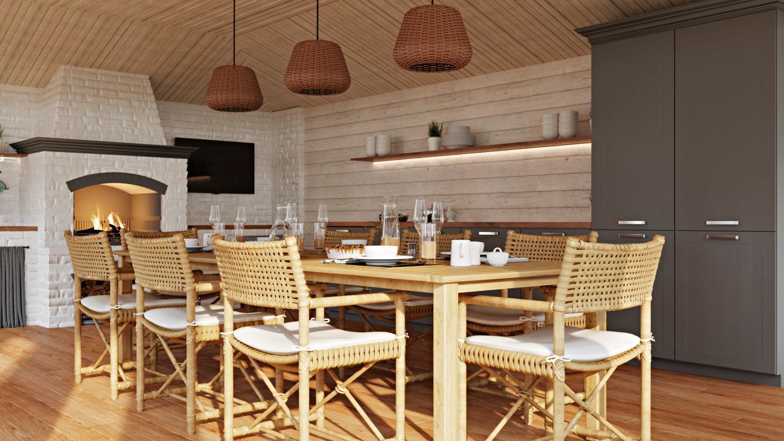 Загородный дом в лесу