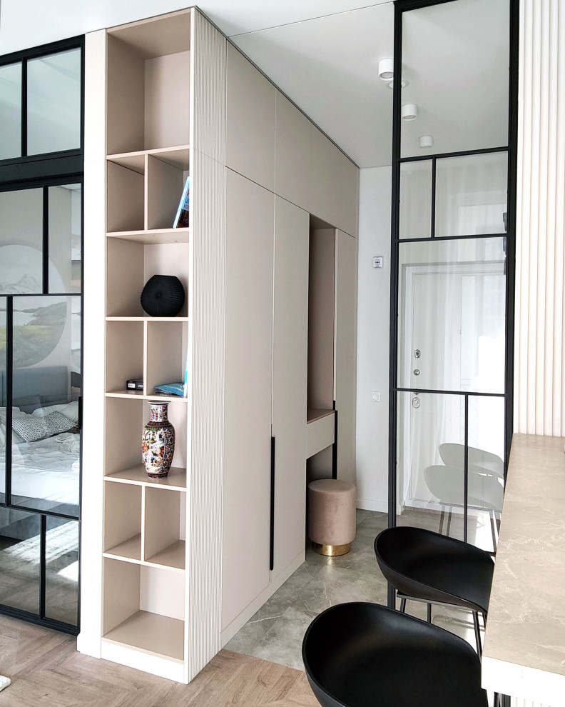 Дизайн-проект студии в современном стиле, 40м2