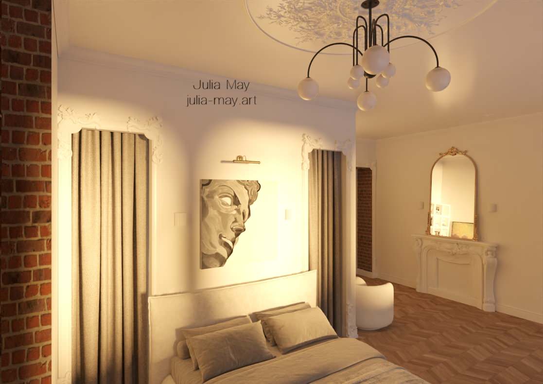 Дизайн-проект квартиры в историческом центре Санкт Петербурга в классическом сти