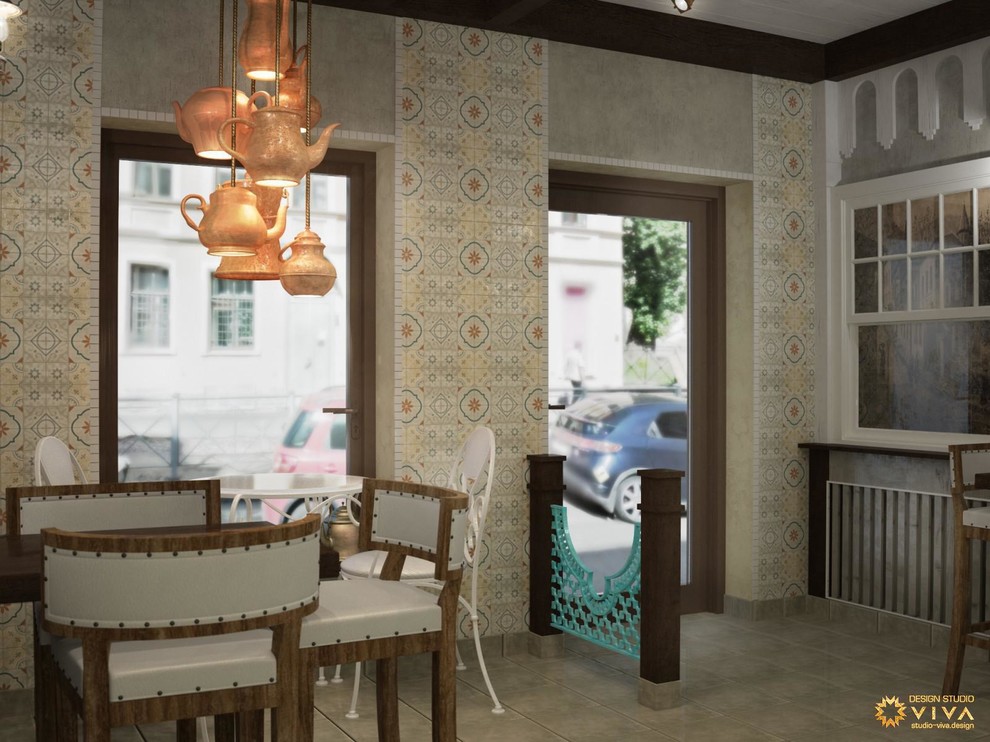 Дизайн-проект интерьера грузинской булочной "Пурмарили" в Санкт-Петербурге