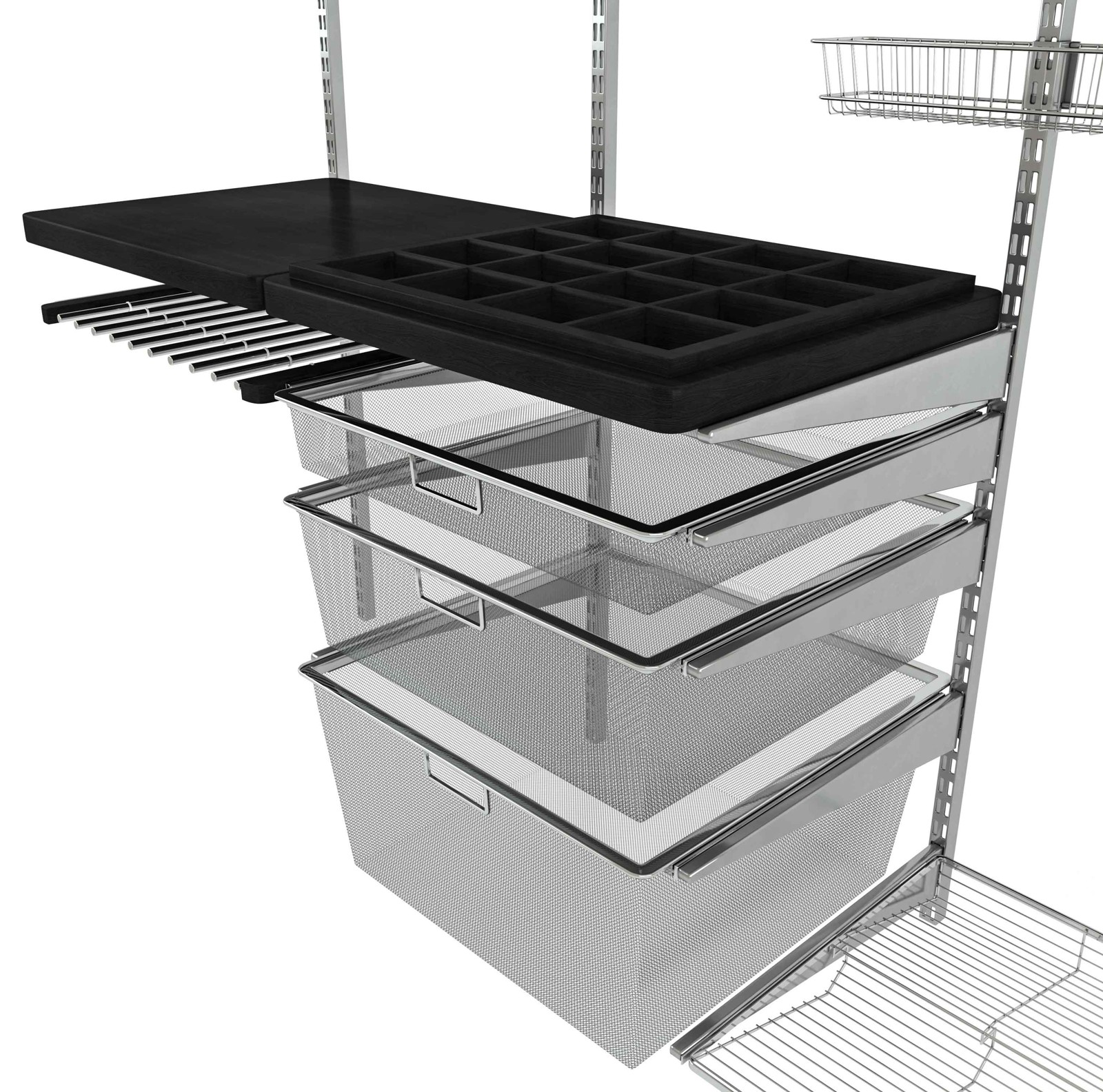 Модель Elfa — Гардеробная система.