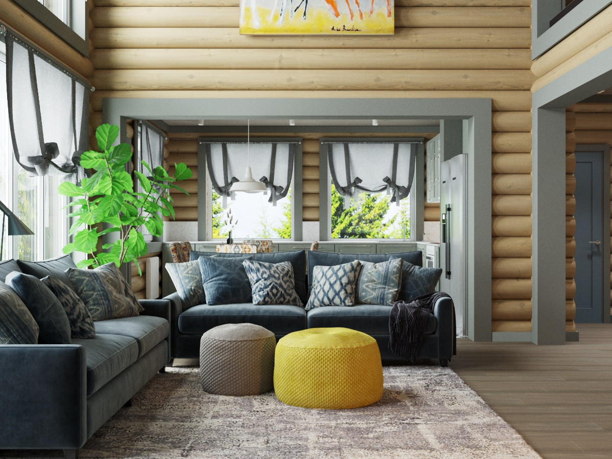 Обложка проекта: Большой, яркий дом для молодой семьи