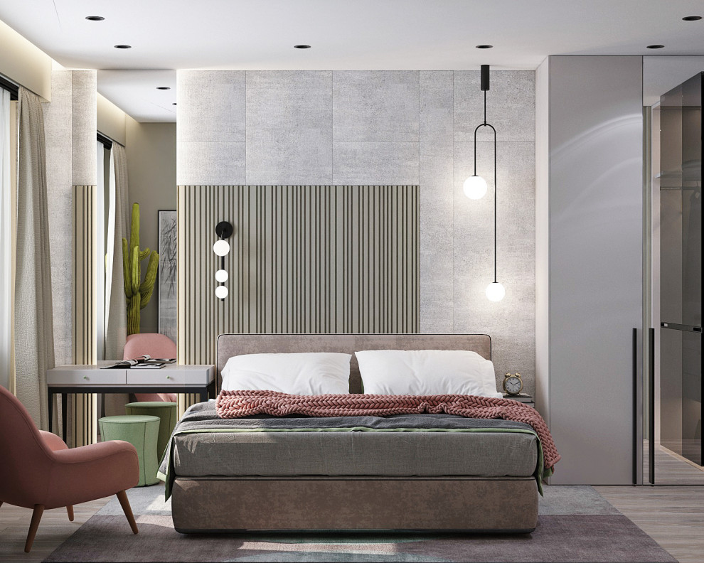 Спальня в апартаментах на Красных Воротах, Москва