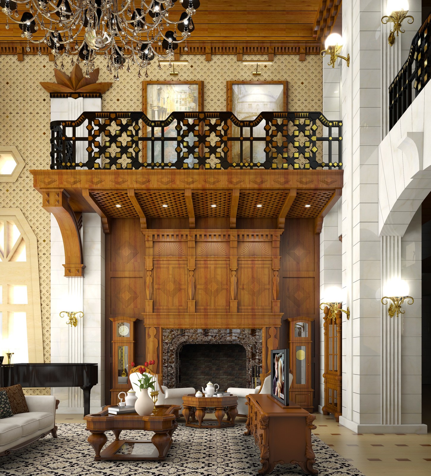 Гостиная комната в частном доме МОСКВА